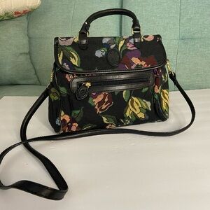 Vintage Floral Quilt Liz Claiborne Cross Body Purse